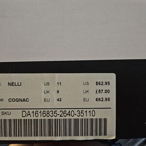 Izabella Rue Nelli Cognac Brown Size 11 Fringe Heels